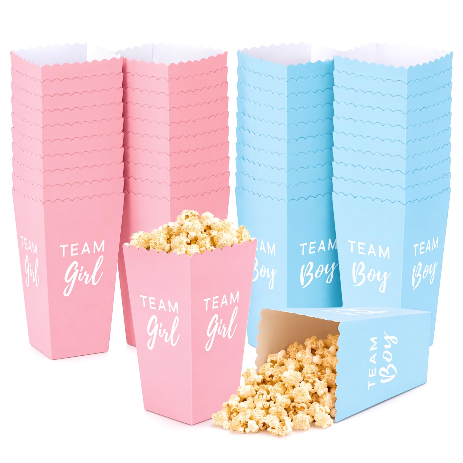 Amazon.com: Hotop 50 Pack Gender Reveal Popcorn Paper Boxes Pink